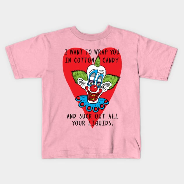 Killer Klown Love Kids T-Shirt by jarhumor